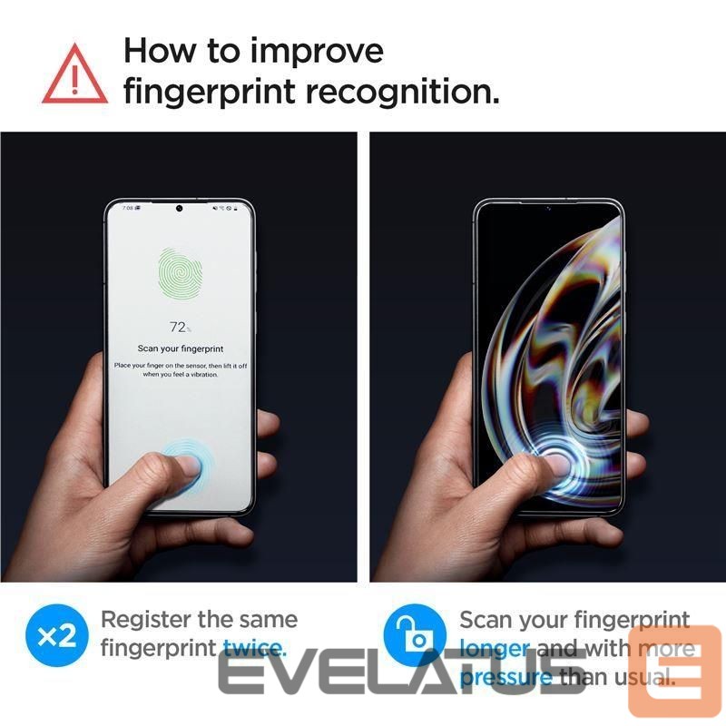 Protective glass Spigen Spigen Glas.tR EZ Fit tempered glass for Samsung Galaxy S23+ - 2 pcs.