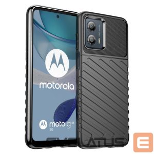 Back panel cover Hurtel  Thunder Case case for Motorola Moto G53 silicone armor case black 