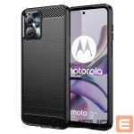 Back panel cover Hurtel  Carbon Case for Motorola Moto G13 flexible silicone carbon cover black 