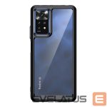 Back panel cover Hurtel  Outer Space Case for Xiaomi Poco X5 5G / Redmi Note 12 5G cover with flexible frame black 