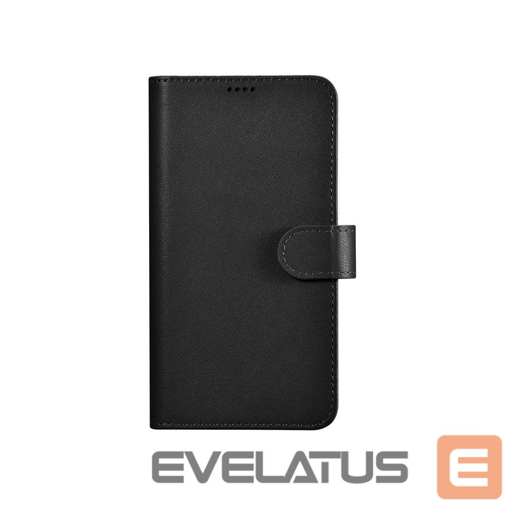 Back panel cover iCarer iCarer Wallet Case for Samsung Galaxy S23 leather case wallet black