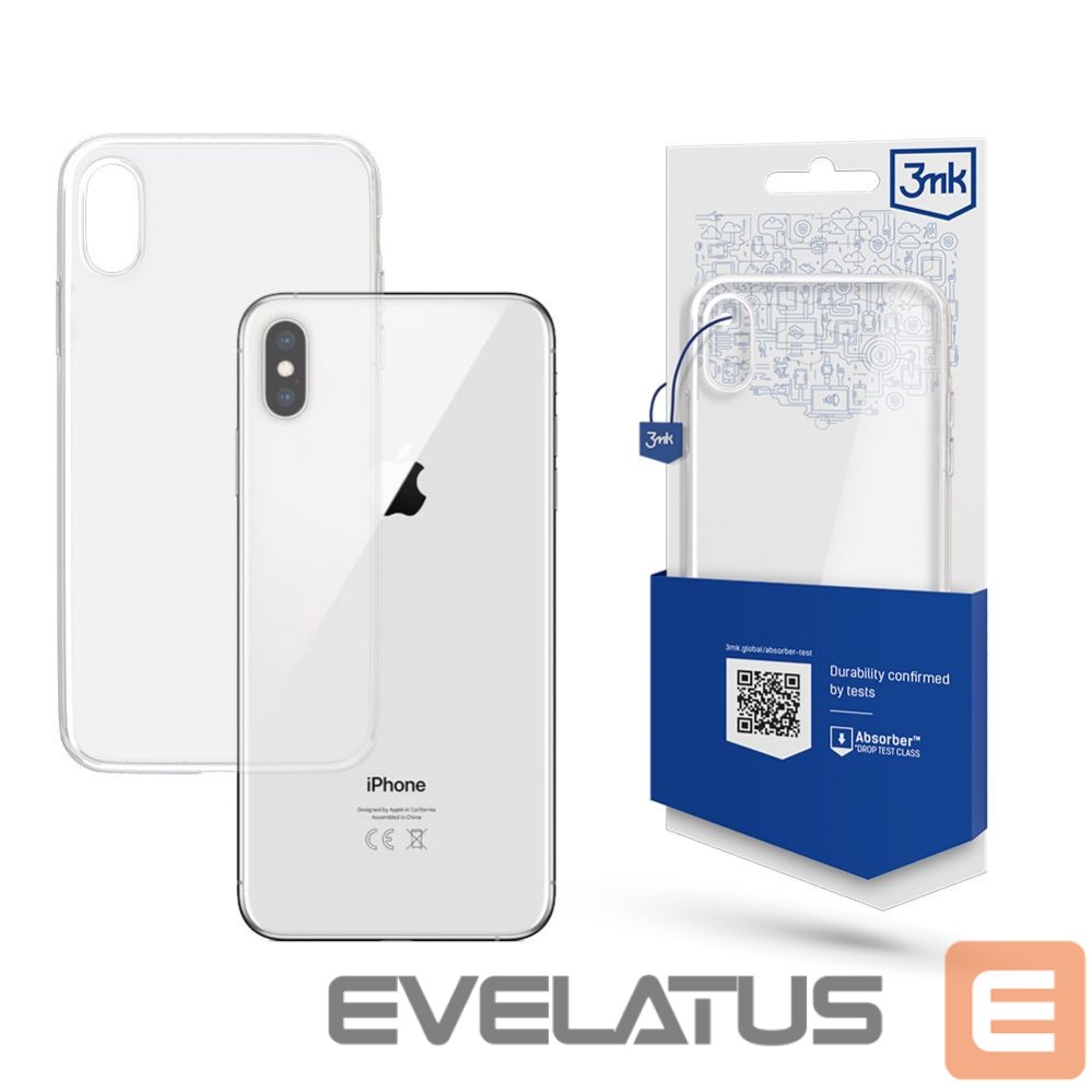 Back panel cover 3MK 3mk Clear Case for iPhone Xs Max - transparent