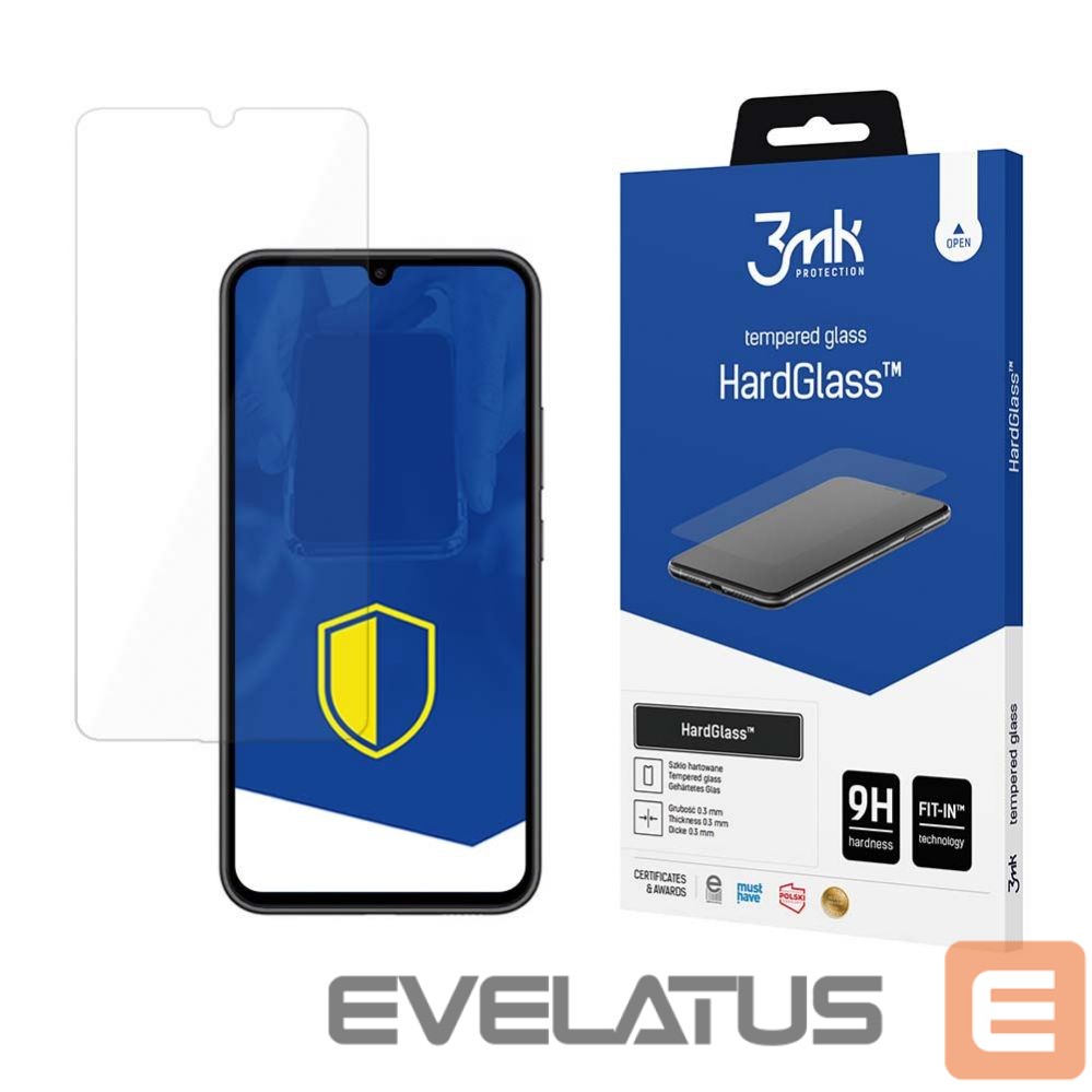 Protective glass 3MK 9H 3mk HardGlass glass on Samsung Galaxy A34 5G