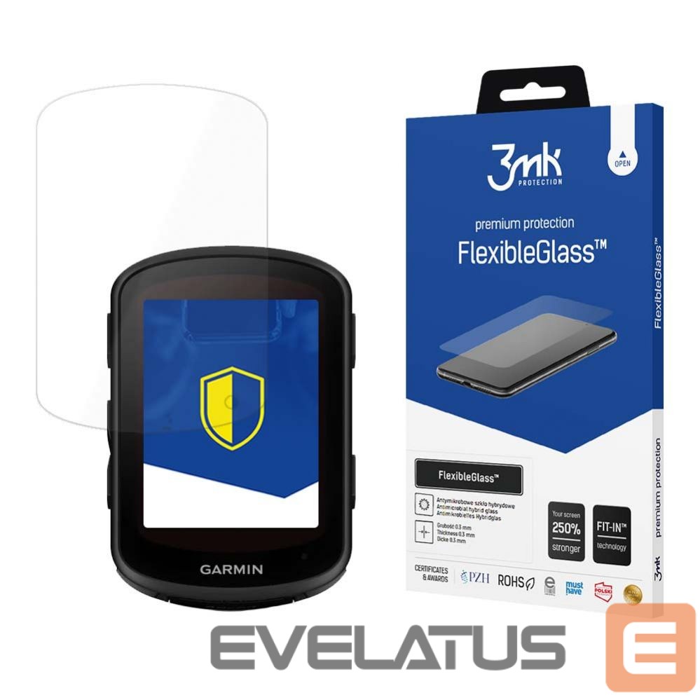 Protective glass 3MK - 3mk FlexibleGlass hybrid glass for Garmin Edge 540