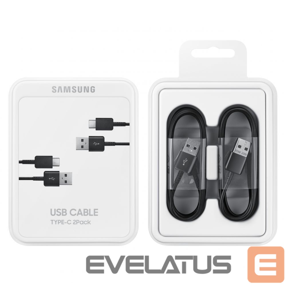 Cable Samsung Samsung USB C cable 480Mbps 5A 1.5m (EP-DG930MBEGWW) - black (set of 2)
