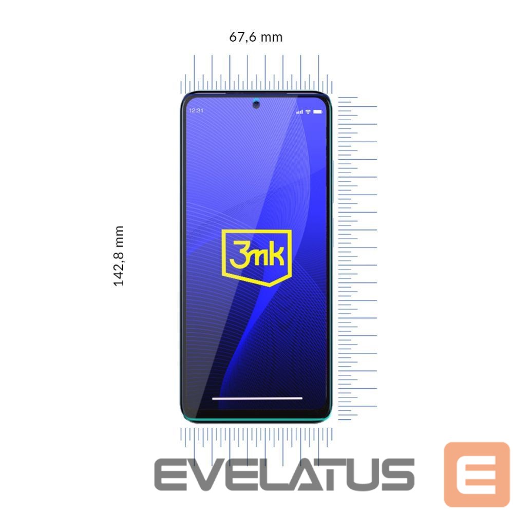 Protective glass 3MK Xiaomi Redmi Note 12s - 3mk FlexibleGlass