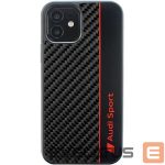 Back panel cover Audi  Audi Carbon Fiber Stripe iPhone 11 / Xr 6.1" black/black hardcase AUS-TPUPCIP11-R8/D1-BK