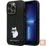 Back panel cover Karl Lagerfeld  Karl Lagerfeld KLHCP14XSMHCNPK case for iPhone 14 Pro Max 6.7" - black Silicone C Metal Pin 