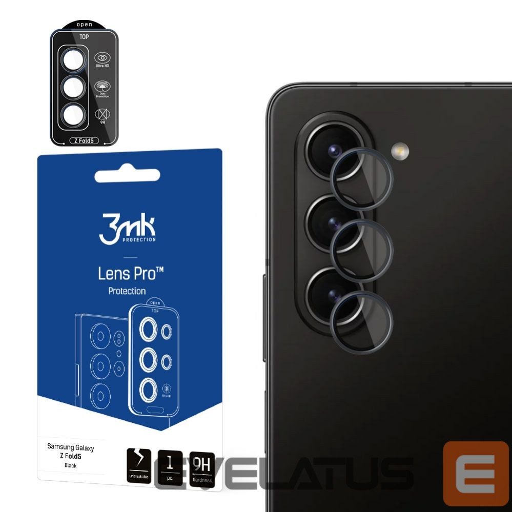 Protective glass 3MK Samsung Galaxy Z Fold 5 - 3mk Lens Protection Pro Black