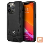Back panel cover Mercedes-Benz  Mercedes MEHCP15XARMBK iPhone 15 Pro Max 6.7" black/black hardcase Leather Urban 