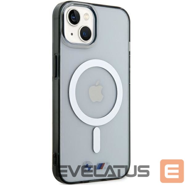 Back panel cover BMW BMW Silver Ring MagSafe iPhone 15 Case - Clear