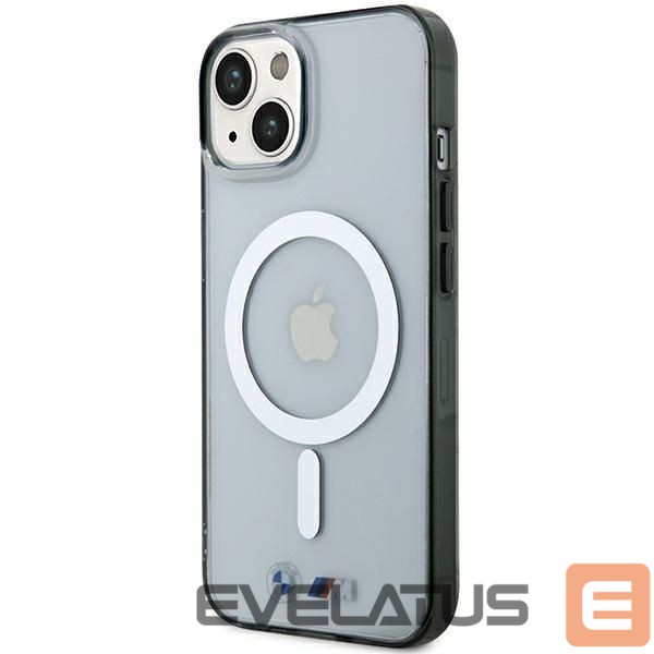 Back panel cover BMW BMW Silver Ring MagSafe iPhone 15 Case - Clear
