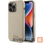 Back panel cover Guess  Guess Glitter Glossy Script case for iPhone 15 Pro Max - gold 