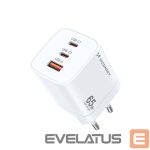 Adapter Wozinsky  Wozinsky CGWCW 65W GaN Wall Charger USB-A / 2 x USB-C - White 