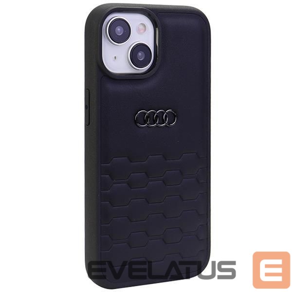 Back panel cover Audi Audi GT Synthetic Leather case for iPhone 15 Plus - black
