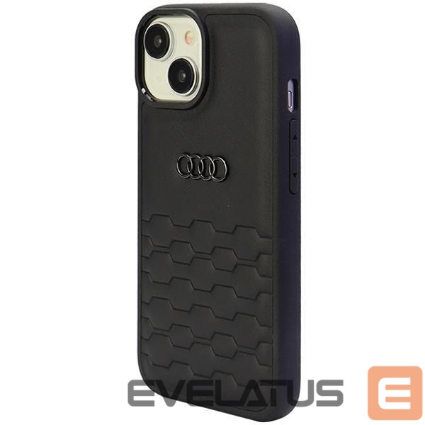 Back panel cover Audi Audi GT Synthetic Leather case for iPhone 15 Plus - black