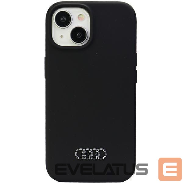 Back panel cover Audi Audi Silicone Case for iPhone 15 Plus - black