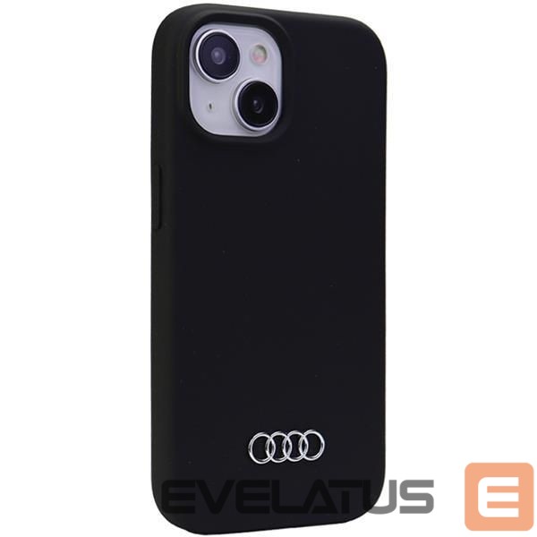 Back panel cover Audi Audi Silicone Case for iPhone 15 Plus - black