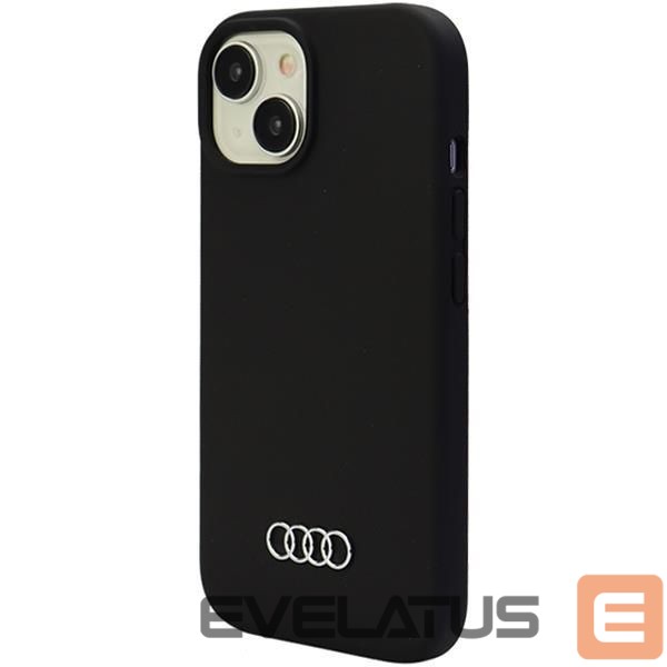 Back panel cover Audi Audi Silicone Case for iPhone 15 Plus - black