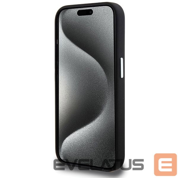 Back panel cover BMW BMW Signature Liquid Silicone MagSafe case for iPhone 15 Pro - black