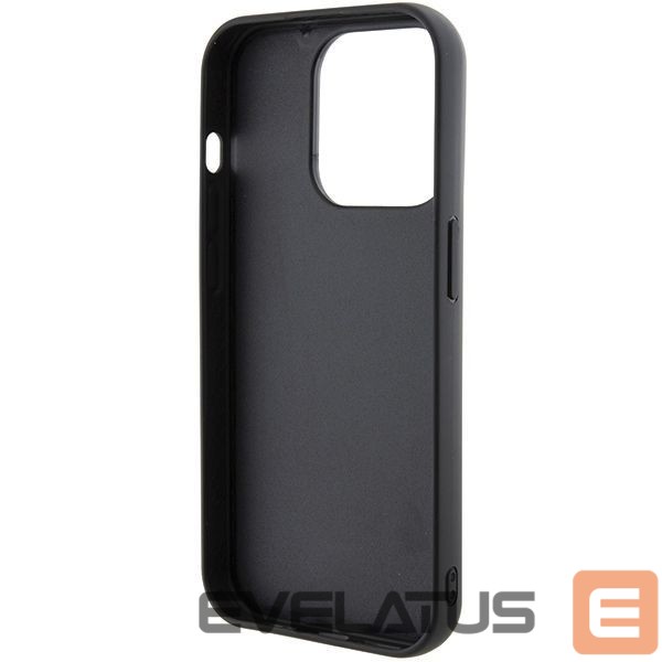 Back panel cover Karl Lagerfeld Karl Lagerfeld Gripstand Saffiano Karl&Choupette Pins case for iPhone 15 Pro - black