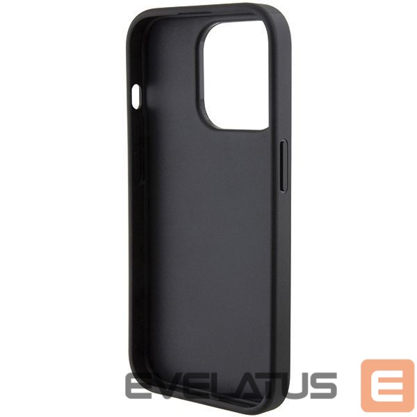 Back panel cover Karl Lagerfeld Karl Lagerfeld Quilted K Pattern iPhone 15 Pro Case - Black