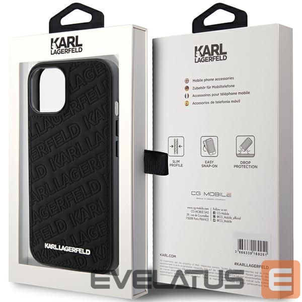 Back panel cover Karl Lagerfeld Apple Black