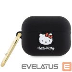 Other Phone Accessory Hello Kitty  Hello Kitty Silicone 3D Kitty Head Case for AirPods Pro 2 (2022/2023) - Black 