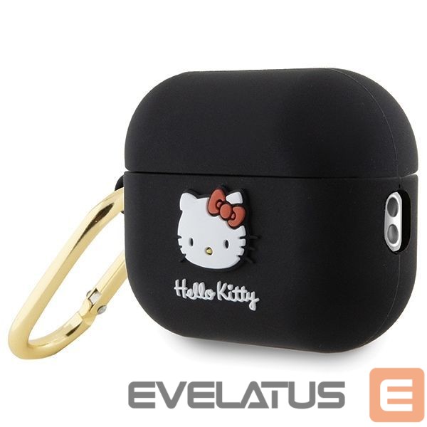 Other Phone Accessory Hello Kitty Hello Kitty Silicone 3D Kitty Head Case for AirPods Pro 2 (2022/2023) - Black