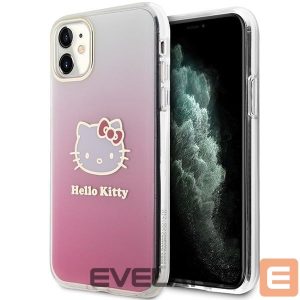 Back panel cover Hello Kitty  Hello Kitty IML Gradient Electrop Kitty Head Case for iPhone 11 / Xr - Pink 