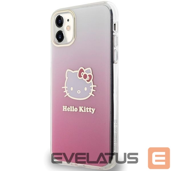 Back panel cover Hello Kitty Hello Kitty IML Gradient Electrop Kitty Head Case for iPhone 11 / Xr - Pink