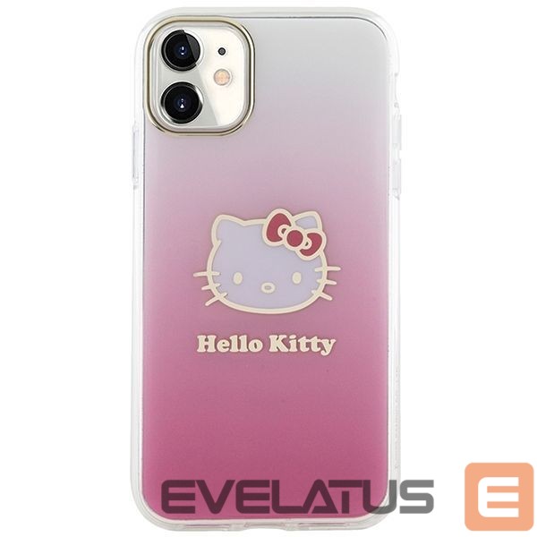 Back panel cover Hello Kitty Hello Kitty IML Gradient Electrop Kitty Head Case for iPhone 11 / Xr - Pink