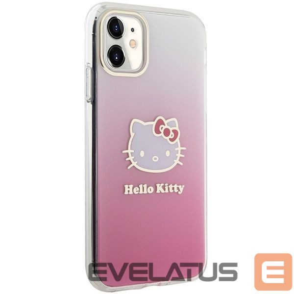 Back panel cover Hello Kitty Hello Kitty IML Gradient Electrop Kitty Head Case for iPhone 11 / Xr - Pink