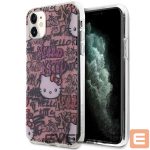 Back panel cover Hello Kitty  Hello Kitty IML Tags Graffiti case for iPhone 11 / Xr - pink 