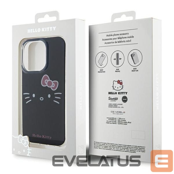 Back panel cover Hello Kitty Hello Kitty IML Kitty Face case for iPhone 13 Pro / 13 - black