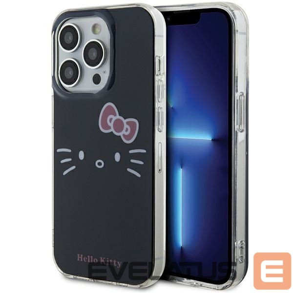 Back panel cover Hello Kitty Hello Kitty IML Kitty Face case for iPhone 13 Pro Max - black