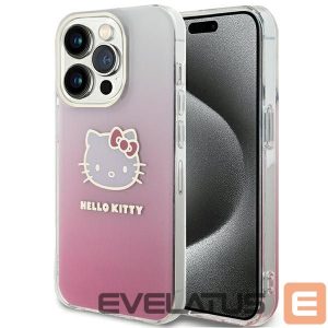 Back panel cover Hello Kitty  Hello Kitty IML Gradient Electrop Kitty Head case for iPhone 14 Pro - pink 