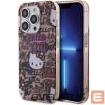 Back panel cover Hello Kitty  Hello Kitty IML Tags Graffiti case for iPhone 14 Pro - pink 