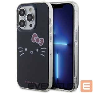 Back panel cover Hello Kitty  Hello Kitty IML Kitty Face case for iPhone 15 Pro Max - black 