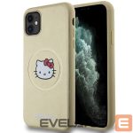 Back panel cover Hello Kitty  Hello Kitty Leather Kitty Head MagSafe case for iPhone 11 / Xr - gold 