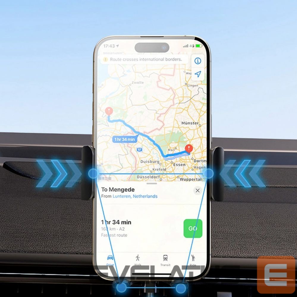 Auto holder Wozinsky Wozinsky WUMID Car Dashboard Phone Holder with 15W Inductive Charger - Black