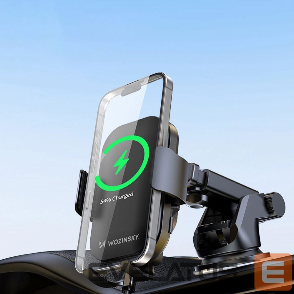 Auto holder Wozinsky Wozinsky WUMID Car Dashboard Phone Holder with 15W Inductive Charger - Black
