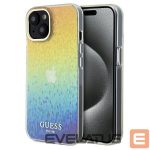 Back panel cover Guess  Guess IML Faceted Mirror Disco Iridescent case for iPhone 14 / 15 / 13 - multicolor