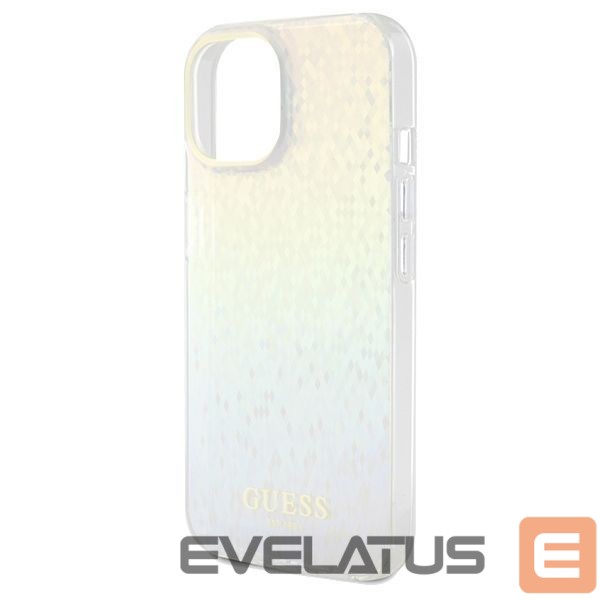 Back panel cover Guess Guess IML Faceted Mirror Disco Iridescent case for iPhone 14 / 15 / 13 - multicolor