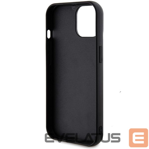 Back panel cover Guess Guess Sequin Script Metal case for iPhone 14 / 15 / 13 - black