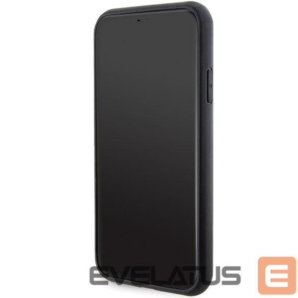 Back panel cover Karl Lagerfeld Karl Lagerfeld Gripstand Saffiano Karl&Choupette Pins case for iPhone 11 / Xr - black