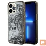 Back panel cover Karl Lagerfeld  Karl Lagerfeld Liquid Glitter Choupette case for iPhone 13 Pro Max - transparent 