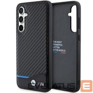 Back panel cover BMW  BMW BMHCS23FE22NBCK S23 FE S711 black/black Leather Carbon 