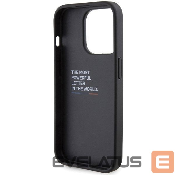 Back panel cover BMW BMW Grip Hot Stamp case for iPhone 15 Pro Max - black