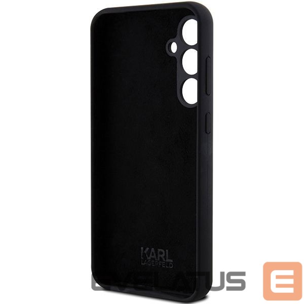 Back panel cover Karl Lagerfeld Karl Lagerfeld Silicone Ikonik Metal Pin case for Samsung Galaxy S23 FE - black